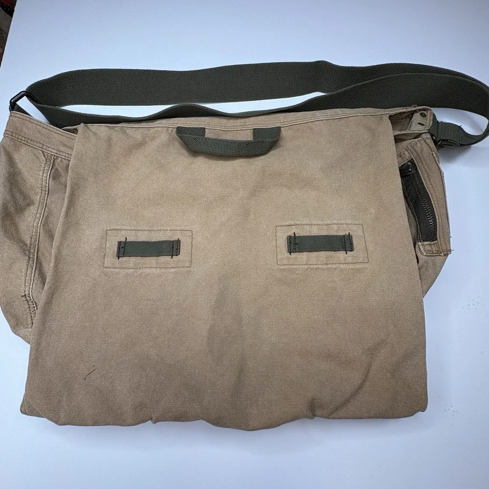 Big Y2K Old Navy Surplus Gear Military Messenger Bag Type R12 Canvas